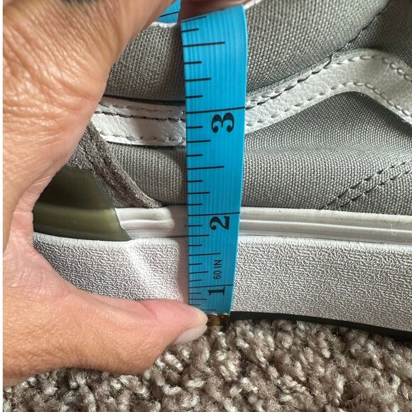 Vans Gray/Green Old Skool Platform Sneakers- 7.5M/9W - Picture 8 of 8